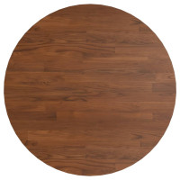 Produktbild för Barbord mörkbrun Ø60x89,5 cm massivt ekträ