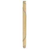 Produktbild för Matta rund ljus naturlig 80 cm bambu