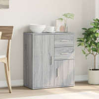 Produktbild för Skänk grå sonoma 60x31x70 cm konstruerat trä