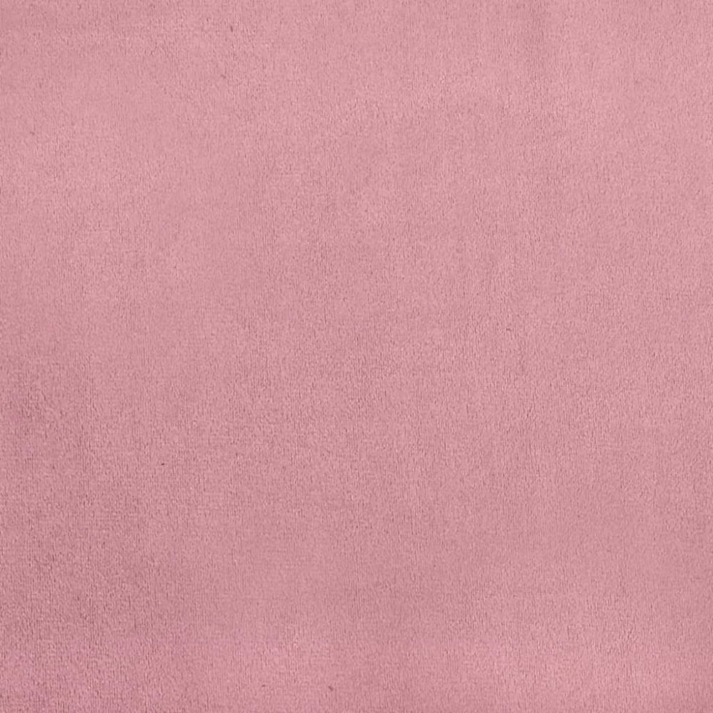 Produktbild för Fåtölj med fotpall rosa 60 cm sammet