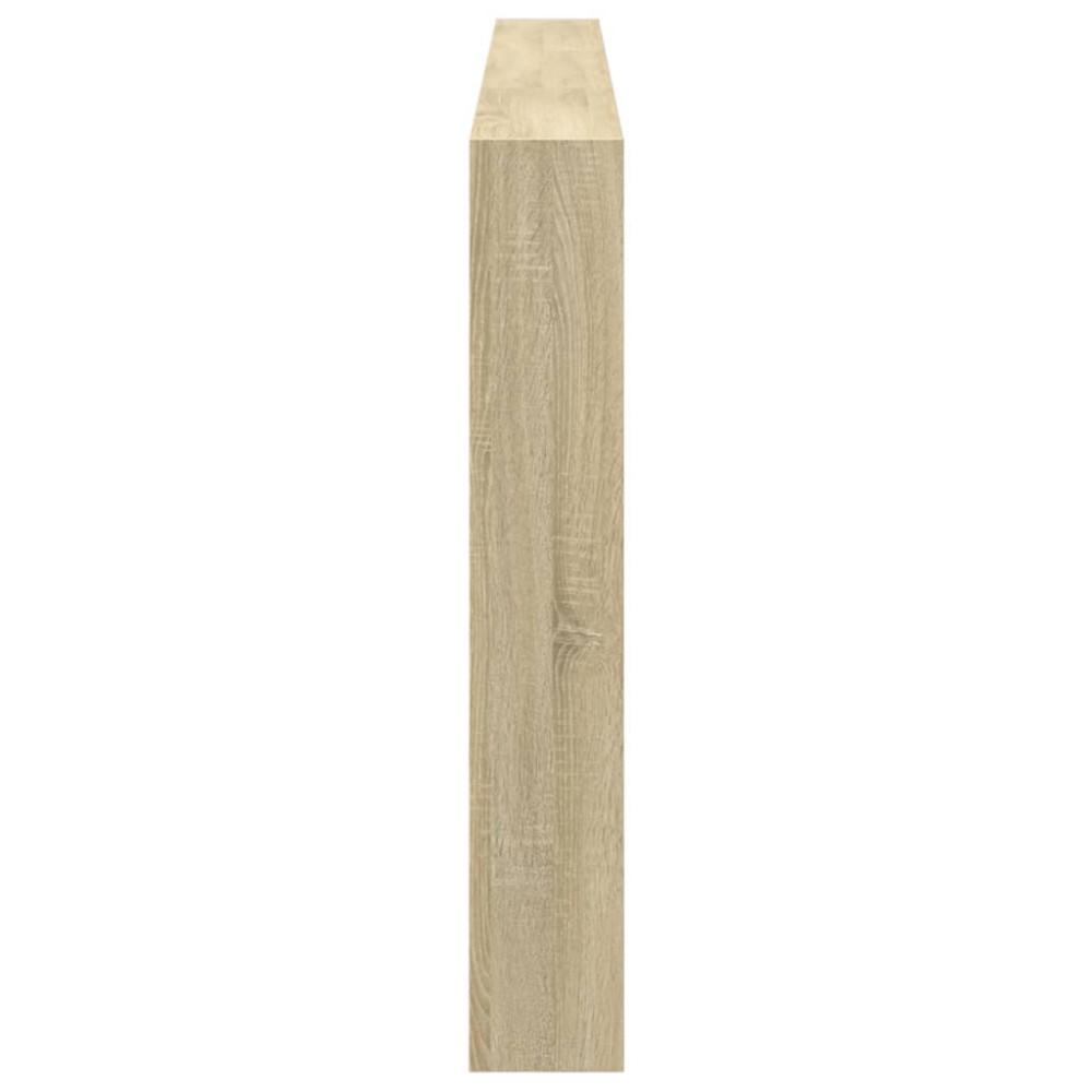 Produktbild för Sänggavel med LED sonoma-ek 220x17x102 cm