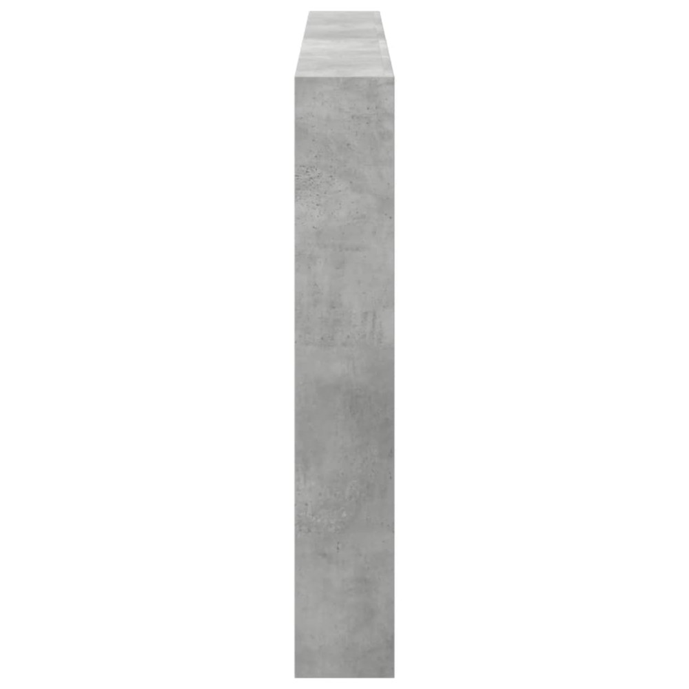 Produktbild för Sänggavel med LED betonggrå 180x17x102 cm