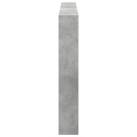 Produktbild för Sänggavel med LED betonggrå 180x17x102 cm