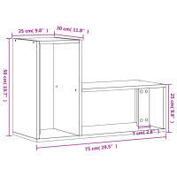 Produktbild för TV-skåp 2 st sonoma-ek 75x30x50 cm konstruerat trä