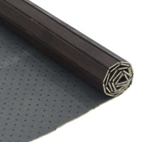Produktbild för Matta rektangulär mörkbrun 60x200 cm bambu