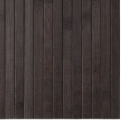 Produktbild för Matta rektangulär mörkbrun 60x200 cm bambu