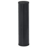 Produktbild för Matta rektangulär svart 60x300 cm bambu