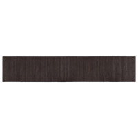 Produktbild för Matta rektangulär mörkbrun 60x300 cm bambu