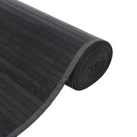 Produktbild för Matta rektangulär grå 70x300 cm bambu