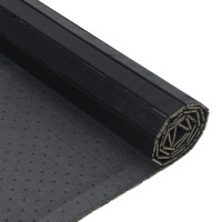 Produktbild för Matta rektangulär svart 70x300 cm bambu