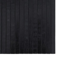 Produktbild för Matta rektangulär svart 70x300 cm bambu