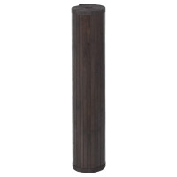Produktbild för Matta rektangulär mörkbrun 100x200 cm bambu