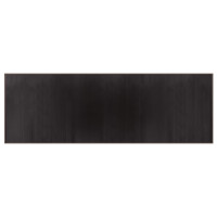 Produktbild för Matta rektangulär mörkbrun 100x300 cm bambu