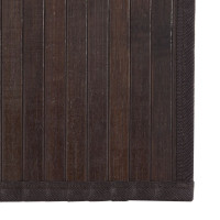 Produktbild för Matta rektangulär mörkbrun 60x1000 cm bambu