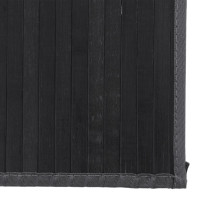 Produktbild för Matta rektangulär svart 80x500 cm bambu