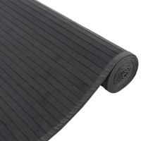 Produktbild för Matta rektangulär svart 80x1000 cm bambu