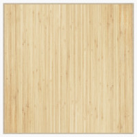 Produktbild för Matta fyrkantig ljus natur 100x100 cm bambu
