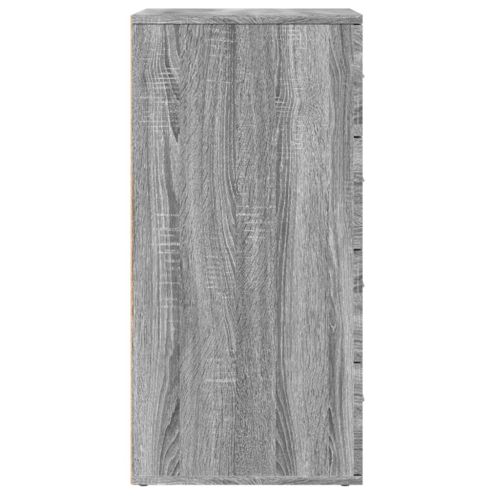 Produktbild för Skänk grå sonoma 60x39x80 cm konstruerat trä