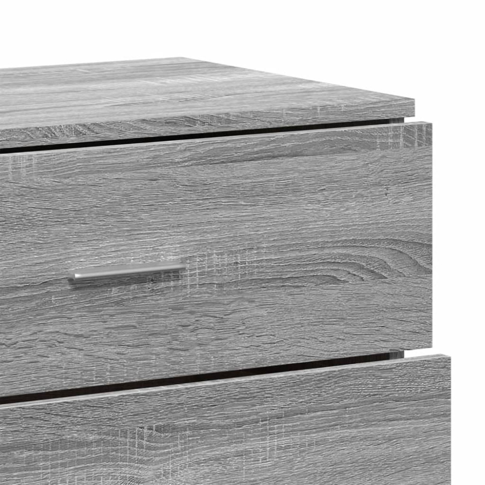 Produktbild för Skänk grå sonoma 60x39x80 cm konstruerat trä
