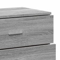 Produktbild för Skänk grå sonoma 60x39x80 cm konstruerat trä