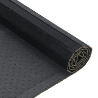 Produktbild för Matta rektangulär svart 60x100 cm bambu