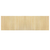 Produktbild för Matta rektangulär ljus naturlig 60x200 cm bambu