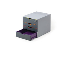 Produktbild för Blankettbox DURABLE Varicolor 4 Safe grå