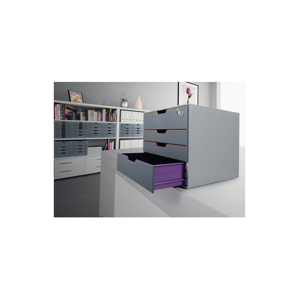 Produktbild för Blankettbox DURABLE Varicolor 4 Safe grå