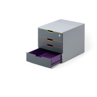 Produktbild för Blankettbox DURABLE Varicolor 4 Safe grå
