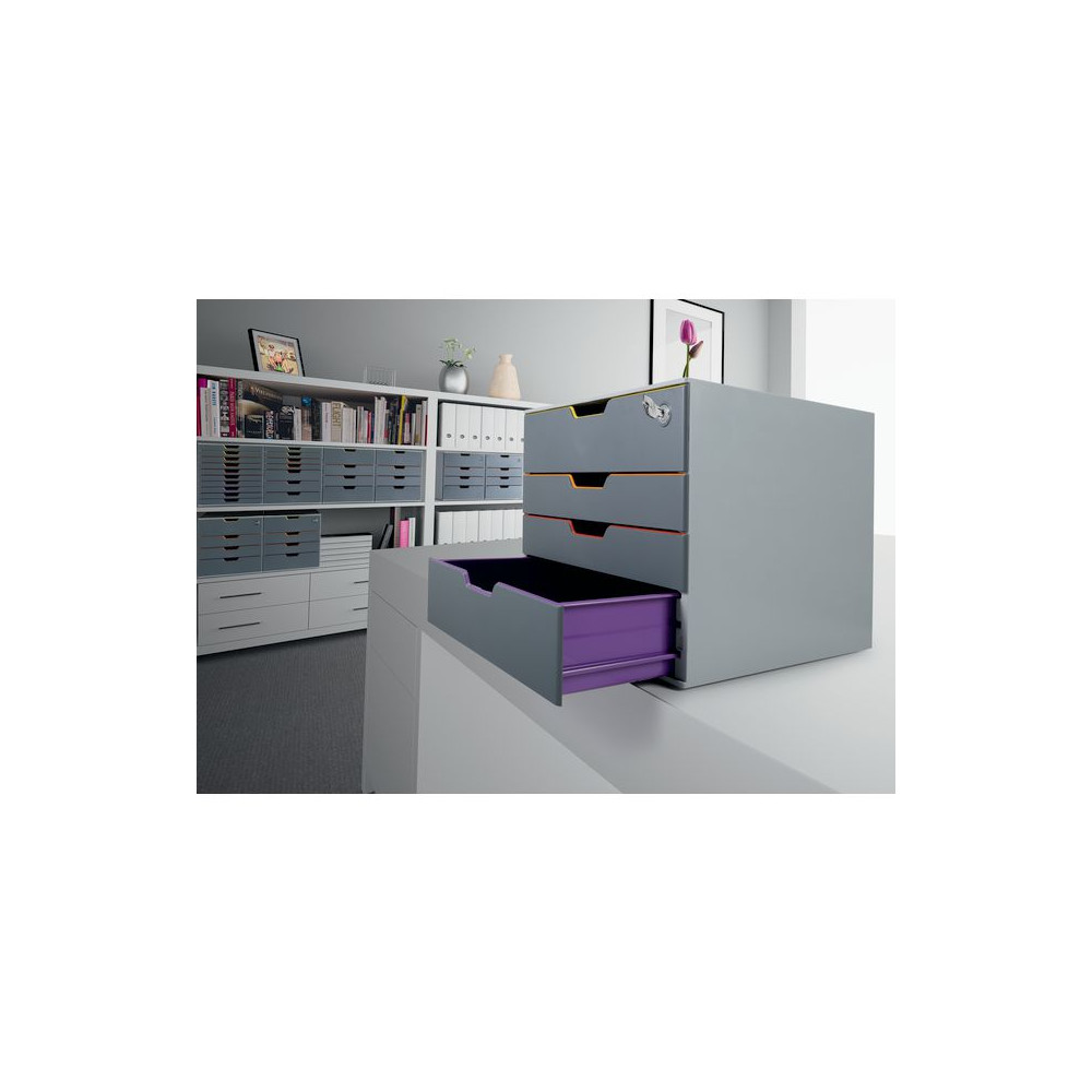 Produktbild för Blankettbox DURABLE Varicolor 4 Safe grå