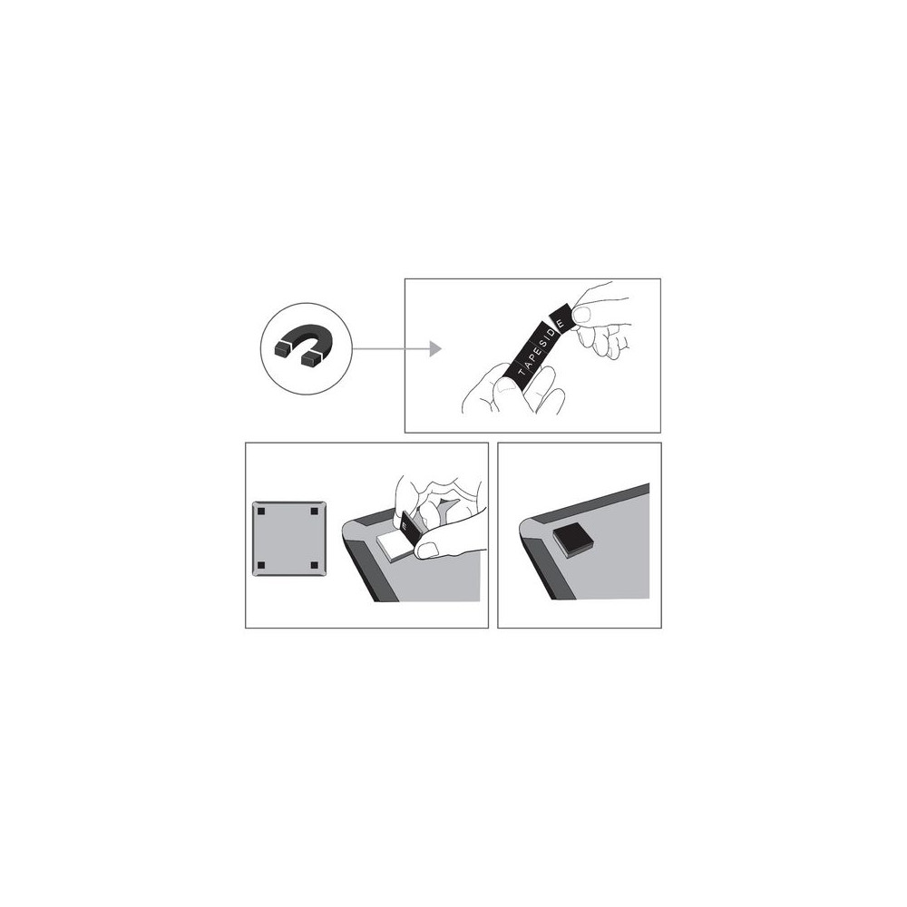 Produktbild för Whiteboard Slim NOBO vit 28x22cm