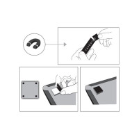 Produktbild för Whiteboard Slim NOBO vit 28x22cm