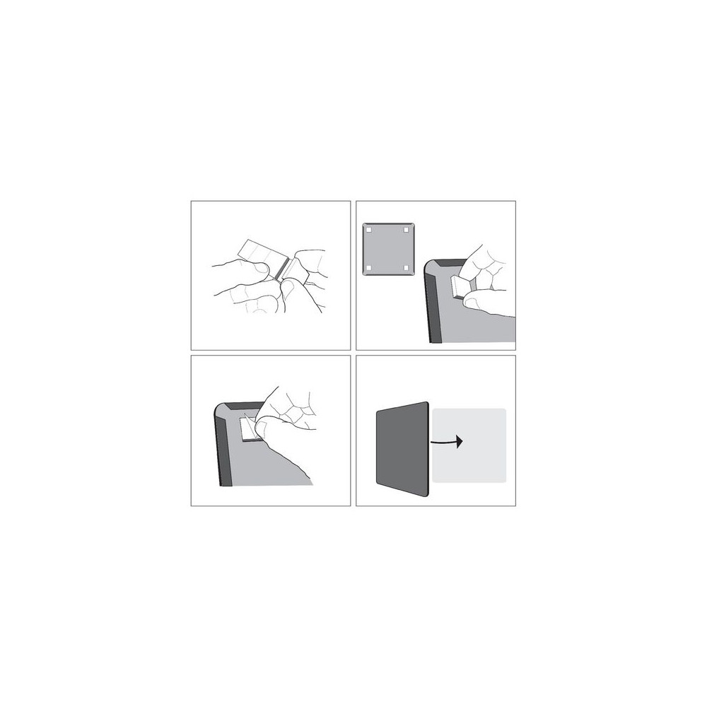 Produktbild för Whiteboard Slim NOBO vit 28x22cm