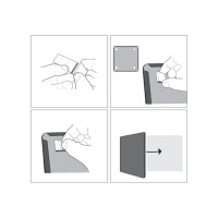 Produktbild för Whiteboard Slim NOBO vit 28x22cm