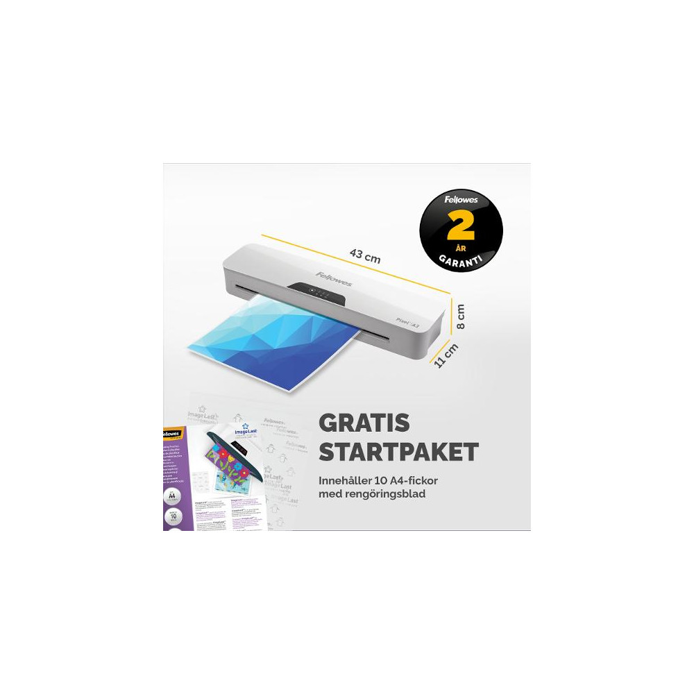 Produktbild för Lamineringsmaskin FELLOWES Pixel A3