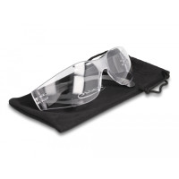 Produktbild för DeLOCK 90559 skyddsglasögon Plast Svart, Transparent