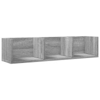 Produktbild för Väggskåp grå sonoma 75x18x16,5 cm konstruerat trä