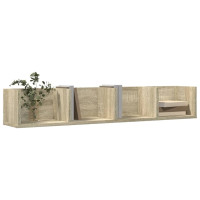Produktbild för Väggskåp sonoma-ek 99x18x16,5 cm konstruerat trä