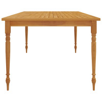 Produktbild för Bataviabord 200x100x75 cm massiv teak