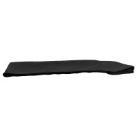 Produktbild för Båtkapell med 3 bågar svart 184x189x135 cm