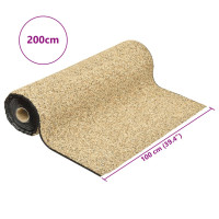 Produktbild för Kantmatta naturlig sand 200x100 cm