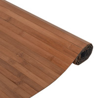 Produktbild för Matta rektangulär brun 100x100 cm bambu
