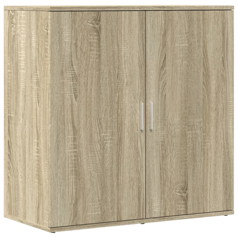 Produktbild för Skänkar 2 st sonoma-ek 79x38x80 cm konstruerat trä
