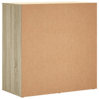 Produktbild för Skänkar 2 st sonoma-ek 79x38x80 cm konstruerat trä