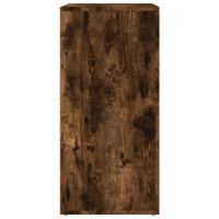 Produktbild för Skänkar 2 st rökfärgad ek 79x38x80 cm konstruerat trä