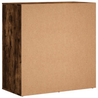 Produktbild för Skänkar 2 st rökfärgad ek 79x38x80 cm konstruerat trä