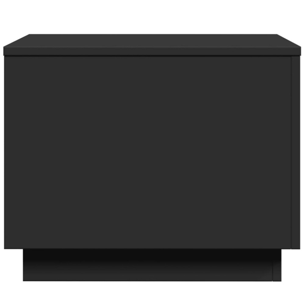 Produktbild för Soffbord med LED svart 50x50x40 cm