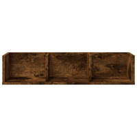 Produktbild för Väggskåp rökfärgad ek 75x18x16,5 cm konstruerat trä