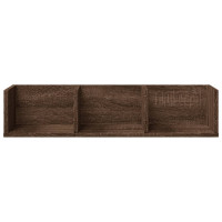 Produktbild för Väggskåp 2 st brun ek 75x18x16,5 cm konstruerat trä