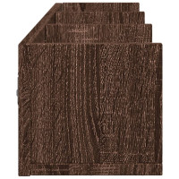 Produktbild för Väggskåp 2 st brun ek 75x18x16,5 cm konstruerat trä